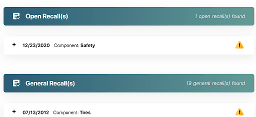 VW Recall Report